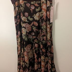Cabi Floral Silk Skirt